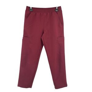 Old Navy Girls StretchTech Cargo Pants Size 8 Scarlet Oak Tapered Performance